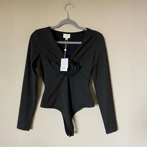 NWT Cami Nyc Nohili Black Bodysuit Size S - Picture 9 of 13